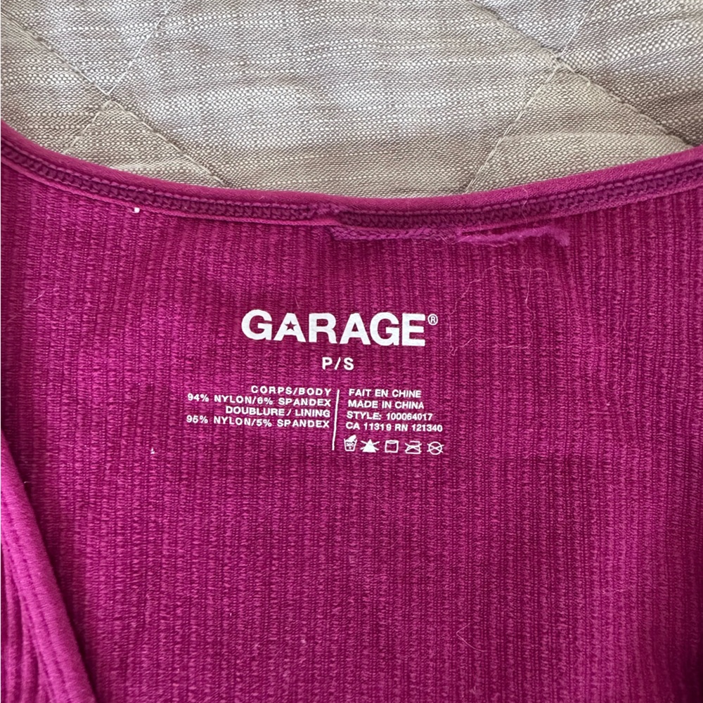 Garage Ribbed Fuchsia Top - Picture 2 of 3